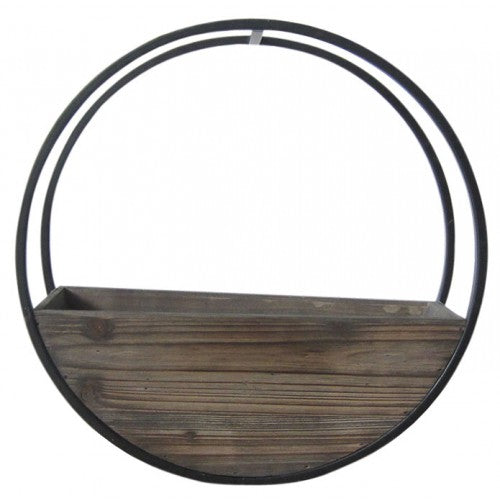 Wooden Wall Planter Full Circle - Small 40cm
