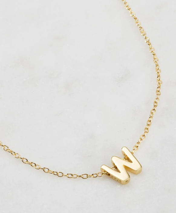 Letter Necklace - W