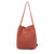 Linen Long Handle Bag - Rust